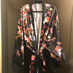 Lace trimmed Kimono from Lane Bryant